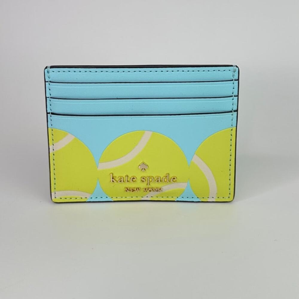 Kate Spade Grand 3D Tennis Racquet Bag Charm and Card Holder. - Picture 9 of 12